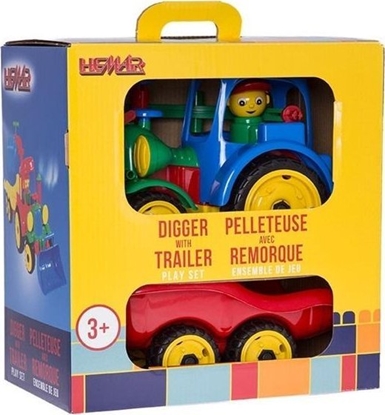 Изображение Hemar Koparka z przyczep w kolorowym pudeku