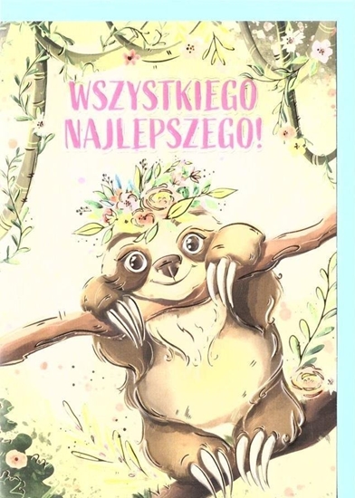 Изображение HENRY Karnet A5 Urodziny - Leniwiec