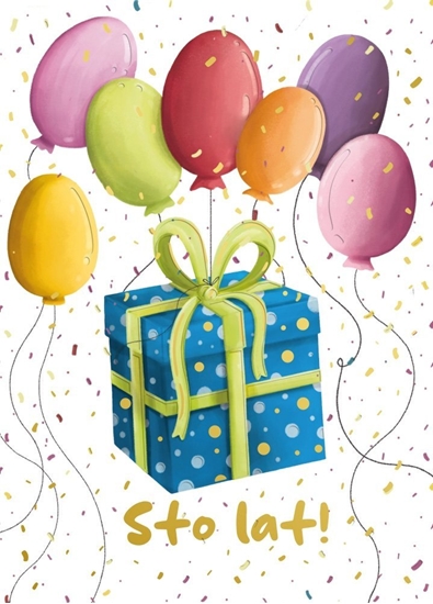 Picture of HENRY Karnet B6 Prezent z balonami