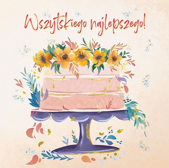 Picture of HENRY Karnet KW Tort kwiaty