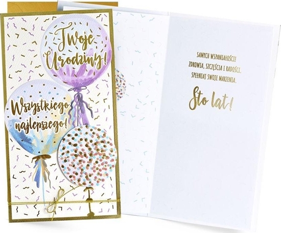 Picture of HENRY Karnet Twoje urodziny balony