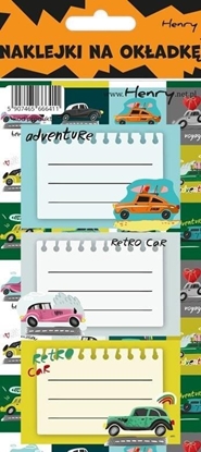 Picture of HENRY Naklejki na zeszyty - Auta (12szt)