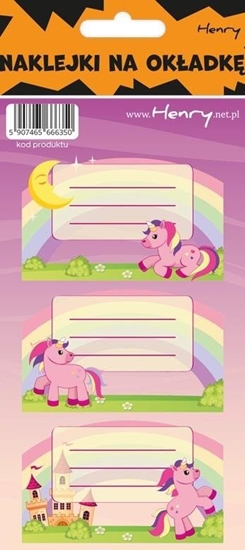 Изображение HENRY Naklejki na zeszyty - Kucyk (12szt)
