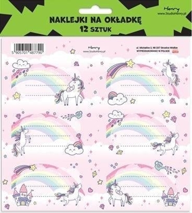 Picture of HENRY Naklejki na zeszyty - Unicorn Tcza (12szt)