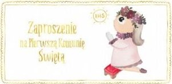 Picture of HENRY Zaproszenie - Komunia dziewczynka zoty (10 szt.)