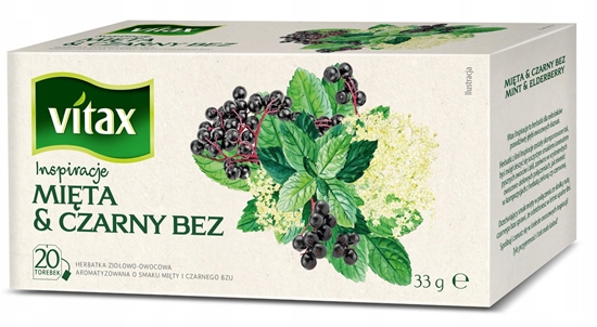 Picture of Herbata VITAX Inspiracje, mita i czarny bez, 20 torebek
