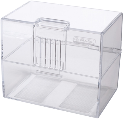 Picture of Herlitz Herlitz Karteikasten A8 leer transparent