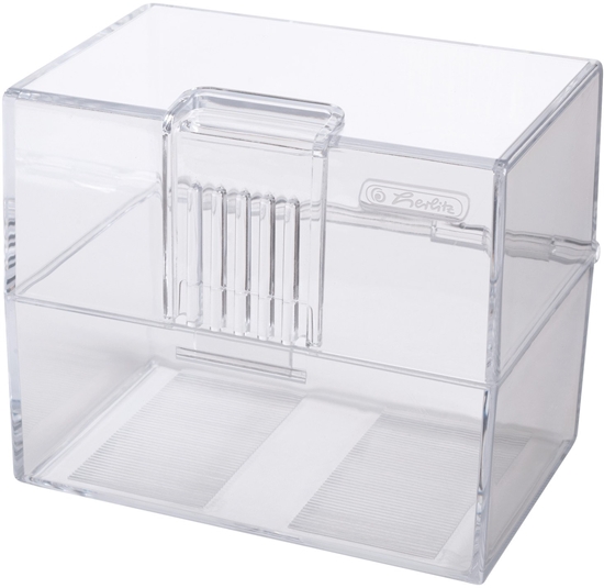 Picture of Herlitz Herlitz Karteikasten A8 leer transparent