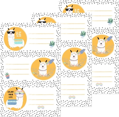 Изображение Herlitz Naklejki A szkolne Lama