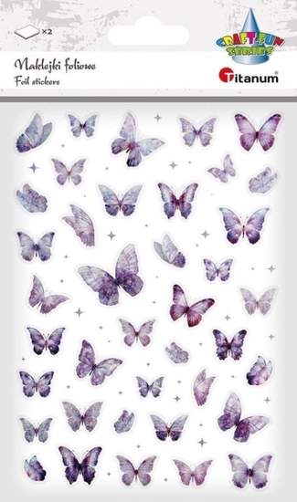 Picture of Herlitz Naklejki foliowe Motyle fioletowe i holograficzne