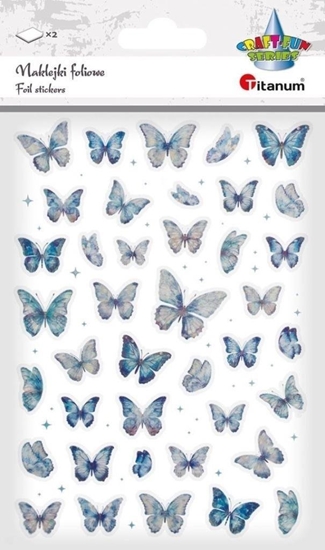 Picture of Herlitz Naklejki foliowe Motyle niebieskie i holograficzne
