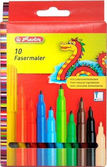 Picture of Herlitz Pisaki zmywalne 10 kolorów