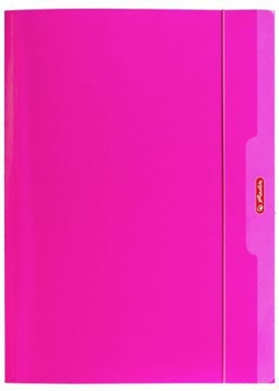 Изображение Herlitz Teczka A4 z gumk róowy Color Blocking (174047)