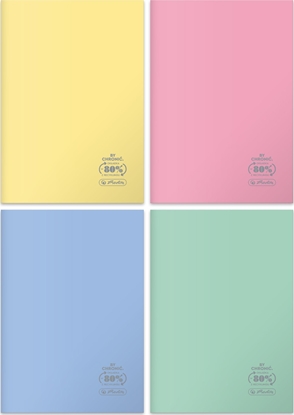 Picture of Herlitz Zeszyt A4/60K kratka Eco PP Pastel Colors (5szt)