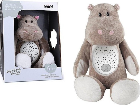 Picture of Hipopotam pluszowy z projektorem