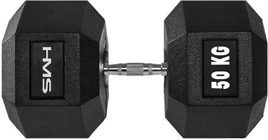 Изображение HMS Hantel Hex Pro gumowany 1 x 50 kg
