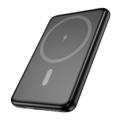 Attēls no Hoco J140A Tony PD20W ultra-thin magnetic power bank(5000mAh) Black