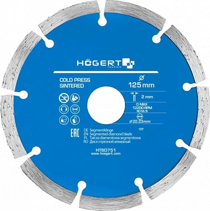 Изображение Hoegert HOEGERT TARCZA DIAMENTOWA 125x22,2/SEG.