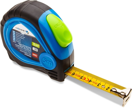 Изображение Högert Technik Miara zwijana 5 m x 19 mm MID pokryta nylonem selflock (HT4M425)