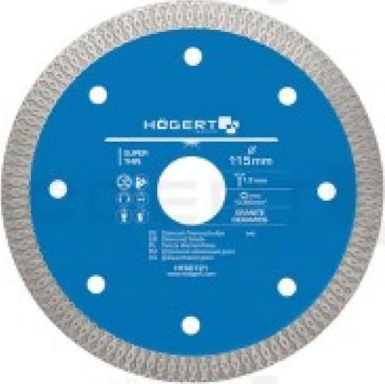 Изображение Högert Technik Tarcza diamentowa 125mm do ceramiki HT6D722