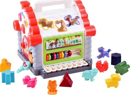 Picture of HOLA Interaktywny Domek sorter klocki zwierztka ZA3518