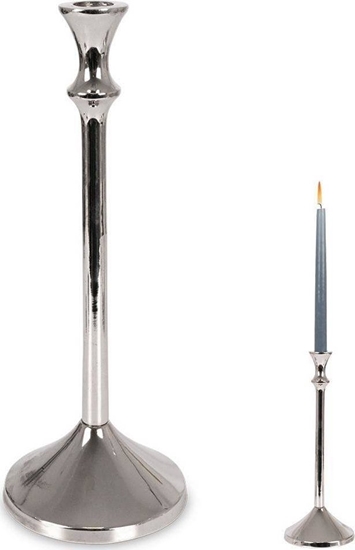 Picture of Home Styling Collection wiecznik na dug wieczk aluminiowy srebrny 30,5 cm