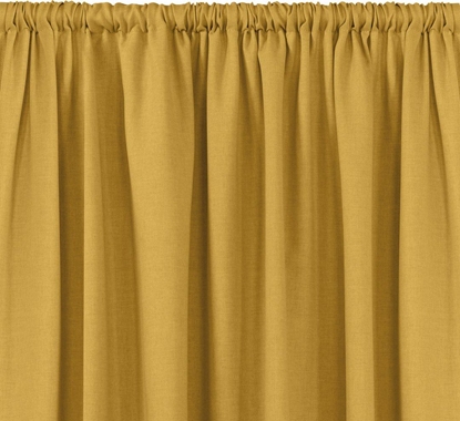 Picture of Homede Homede Zasona CARMENA plecionka z tunelem 600x245 musztardowa wzór 1