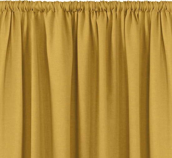 Picture of Homede Homede Zasona CARMENA plecionka z tunelem 600x245 musztardowa wzór 1