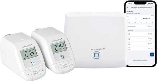 Picture of HomeMatic Bundle Homematic IP Starter Set Heizen + 2x Thermostat basic