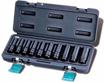 Изображение Honiton Zestaw nasadek udarowych 6-ktnych 1/2" 11-24mm dugich 10szt. (H4002)