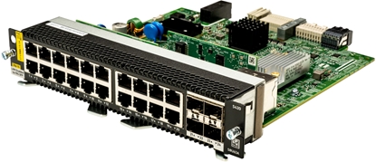 Picture of HPE Aruba Networking CX 5420 20p 10M/100M/1G Class4 PoE 4p SFP+ 1G/10G LRM Module - Switch - L3 - managed - 20 x 10/100/1000 (PoE Class 4) + 4 x 1 Gigabit / 10 Gigabit SFP+ - Luftstrom von vorne nach hinten - Plugin-Modul - PoE Class 4