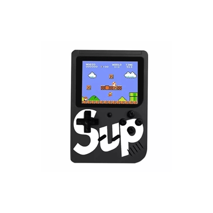 Picture of HQ R1 8bit Portable Retro Game console with 400 games 3'' LCD with TV RCA cable Black