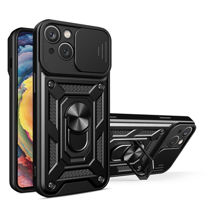 Изображение Hurtel - Hybrid Armor Camshield case for Huawei nova Y90 armored case with camera cover black