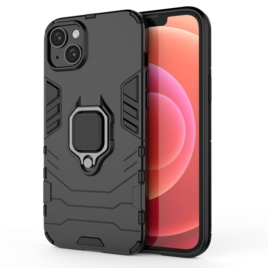 Изображение Hurtel - Ring Armor case for iPhone 14 Plus armored cover magnetic holder ring black