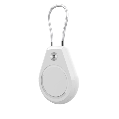 Picture of Etui na Apple AirTag wodoodporne, ze stalow link - biae