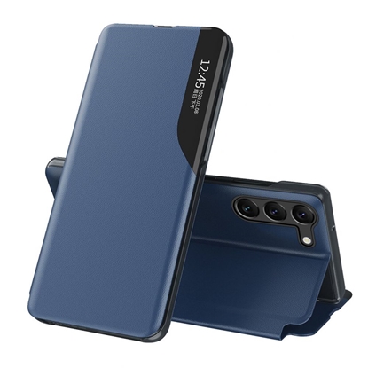Изображение Hurtel Eco Leather View Case for Samsung A05s with flap - blue