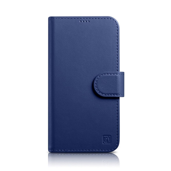 Picture of iCarer iCarer Wallet Case 2in1 Cover iPhone 14 Pro Leather Flip Case Anti-RFID blue (WMI14220726-BU)