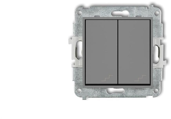 Picture of ICON Mechanizm cznika podwójnego schodowego szary mat 27IWP-33