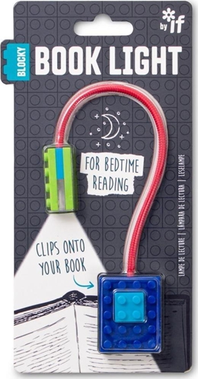 Изображение IF Blocky Book Light Blue lampka do ksiki niebieska