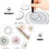 Изображение iLike 28pcs Spiral Drawing Ruler Set Includes Gears Pens A4 Paper Tutorial ABS Plastic