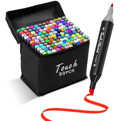 Picture of iLike Sketch Markers, Marker Set 80 Colors, Markers for Drawing