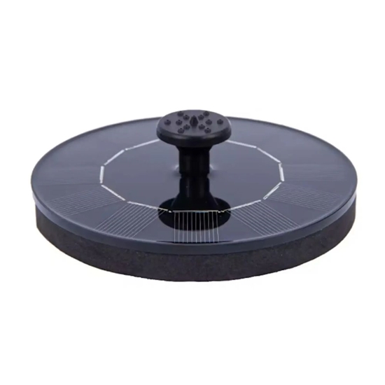 Изображение iLike Solar Fontain for Outdoor garden design & decoration with 3 nozzles 16cm diameter