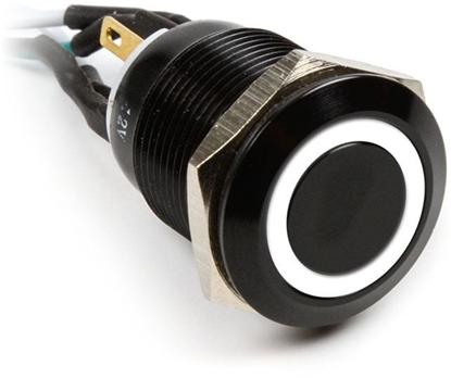 Attēls no Impactics Przycisk power do komputera 19mm, IP65, biay LED (LAN_22_IP65_ALB_WH_1)