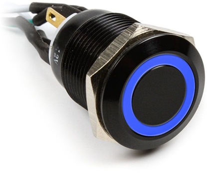 Attēls no Impactics Przycisk power do komputera 19mm, IP65, niebieski LED (LAN_22_IP65_ALB_BL_1)