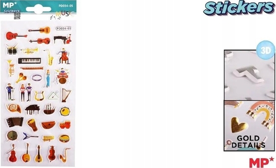 Изображение Incood Naklejki 3D instrumenty