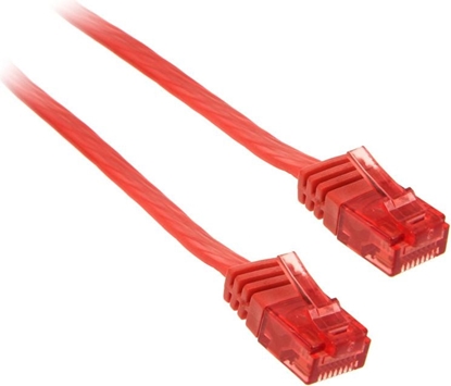 Attēls no InLine 0.5m - kabel sieciowy U/UTP - 1000 Mbit - Cat.6 - RJ45 - czerwony (71655R)