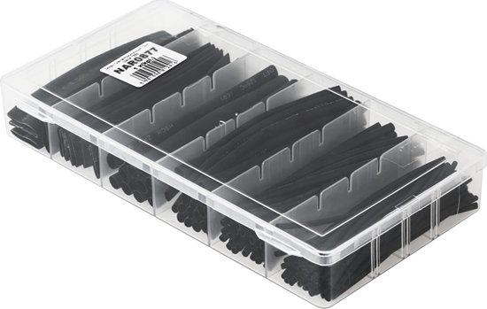 Изображение Inne Zestaw rurek termokurczliwych HST-100B 10cm czarne 7858