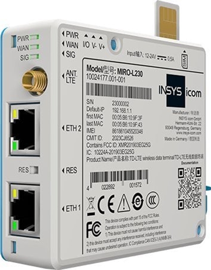 Picture of INSYS icom MIRO-L230 LTE-Router int.
