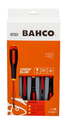 Picture of Bahco Bahco Izoliuot atsuktuv rinkinys ERGO slim 5 vnt - PH1/2; SL3,0/4,0/5,5 - 1000V VDE