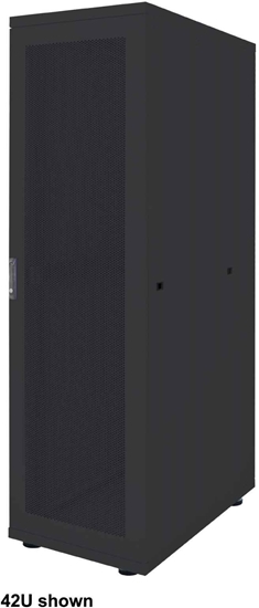 Изображение INTELLINET 18,3cm 19Zoll Serverschrank Basic Line 26 HE 1308x600x1000mm HxBxT Flatpack Traglast 600kg schwarz